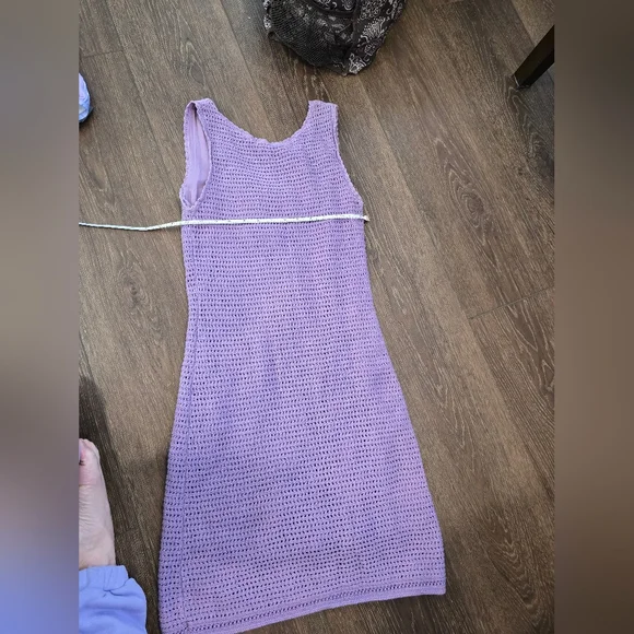 Athleta Purple Cotton Dress - Picture 6 of 7